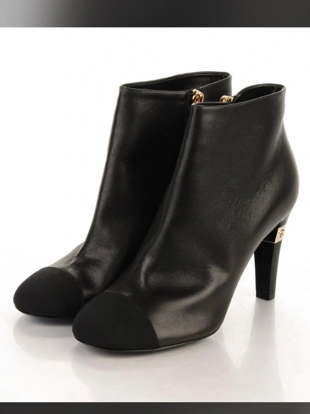Chanel lambskin boots size 40